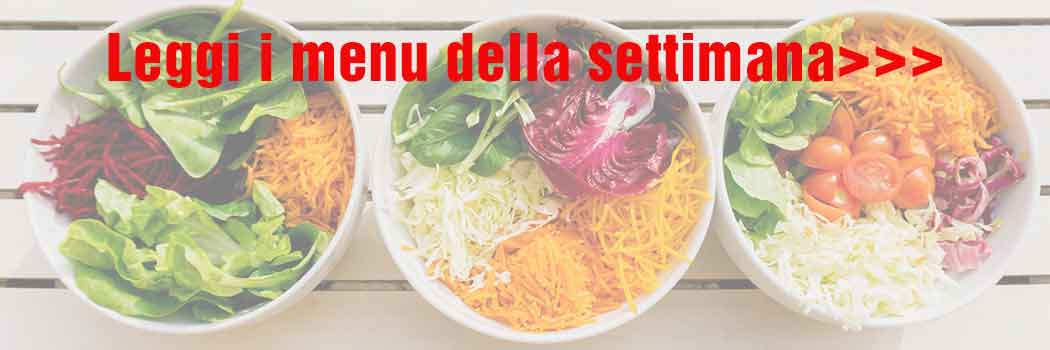 I MENU DELLA SETTIMANA